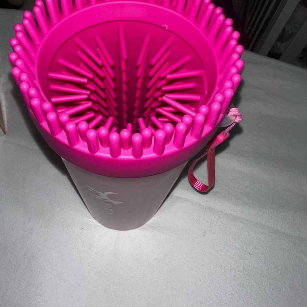 3-in-1 Paw Washer & Grooming Brush for Dogs - Blue